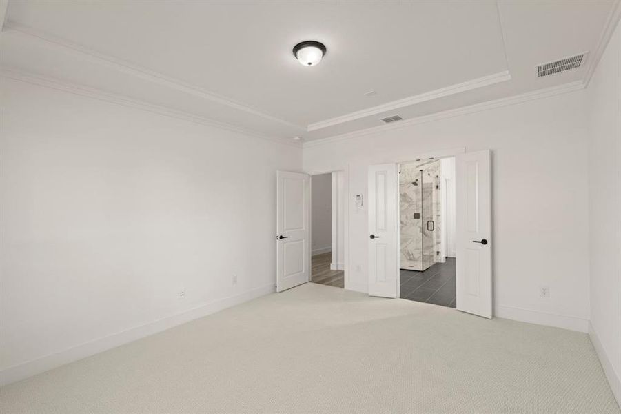 Spacious, unfurnished interior of a new home in Trails at Cottonwood Creek, Rowlett (Image 27). Spacious, unfurnished interior of a new home in Trails at Cottonwood Creek, Rowlett (Image 27).