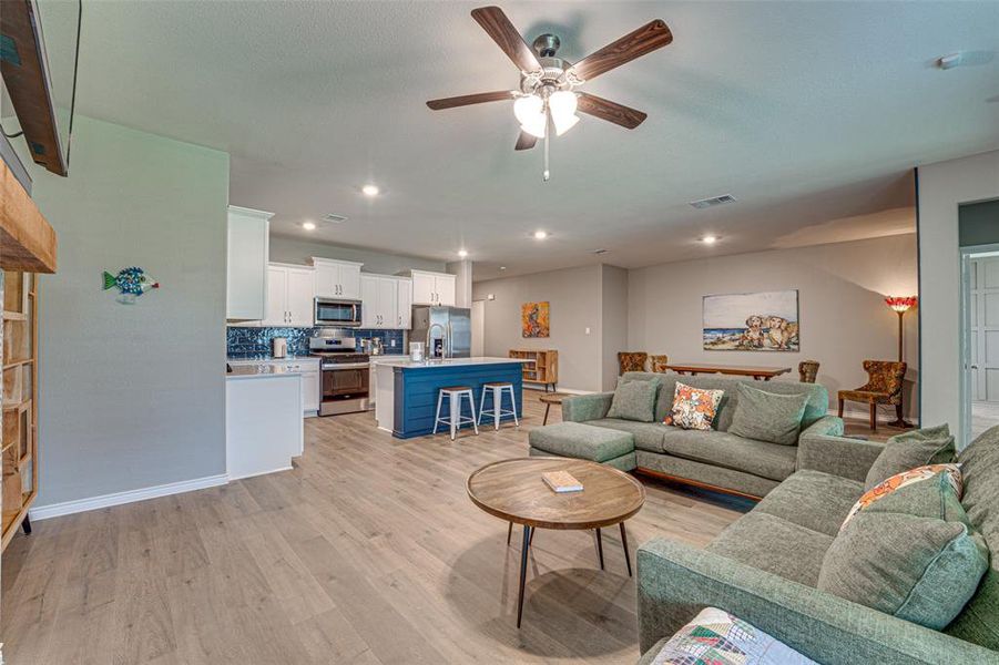 Furnished interior view inside a new home in Fireside by the Lake, Garland (Image 7).