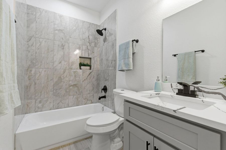 Furnished interior view inside a new home in , Cleveland (Image 5).