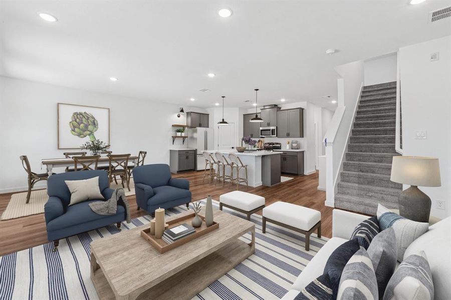 Furnished interior view inside a new home in Caldwell Lakes, Dallas (Image 15). Furnished interior view inside a new home in Caldwell Lakes, Dallas (Image 15).