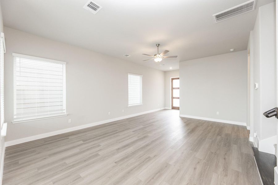 Spacious, unfurnished interior of a new home in Dunvale Village - Patio Home Collection, Houston (Image 18).