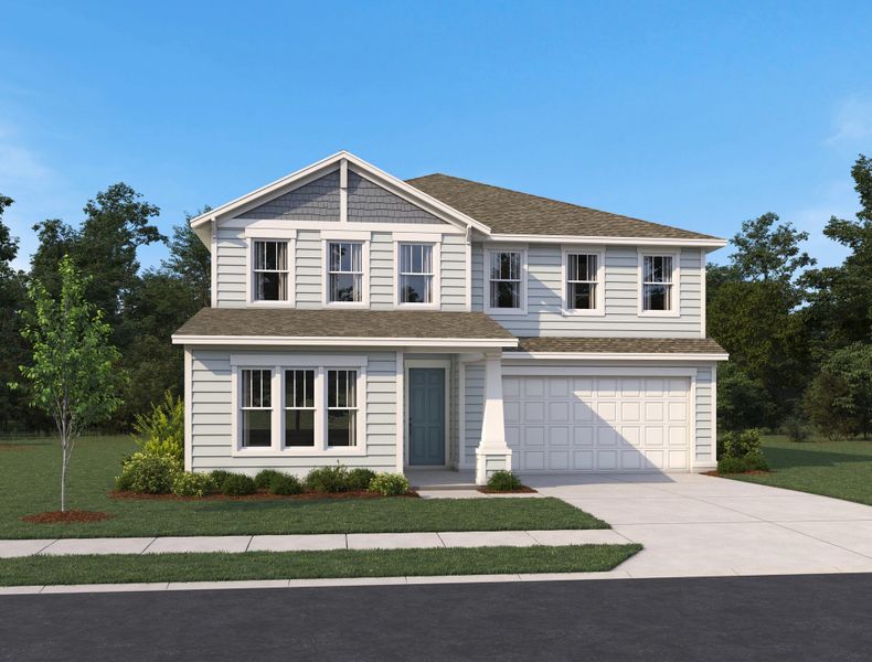 Representative exterior photo of a completed home built from the Duval II by Ashton Woods in Weslyn Park, St. Cloud, FL (Image 23).