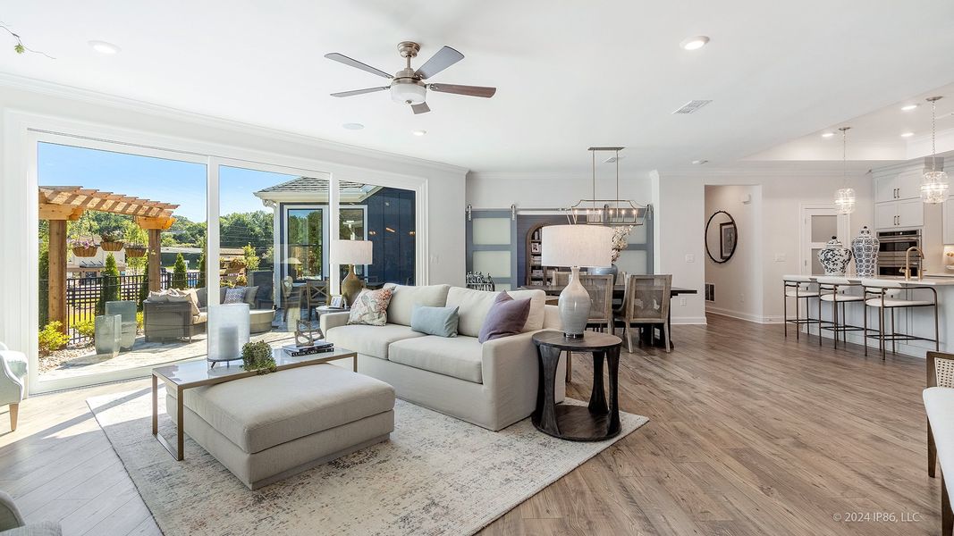 Representative furnished interior of a home built from the Promenade by Epcon Communities in The Courtyards by The Manor, Alpharetta (Image 31).