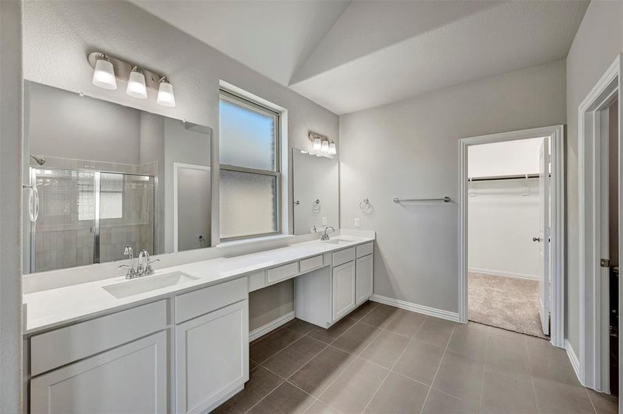 Furnished interior view inside a new home in Lily Creek at Sutton Fields, Aubrey (Image 13).