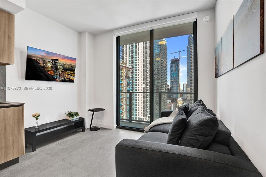 Furnished interior view inside a new home in , Miami (Image 11).