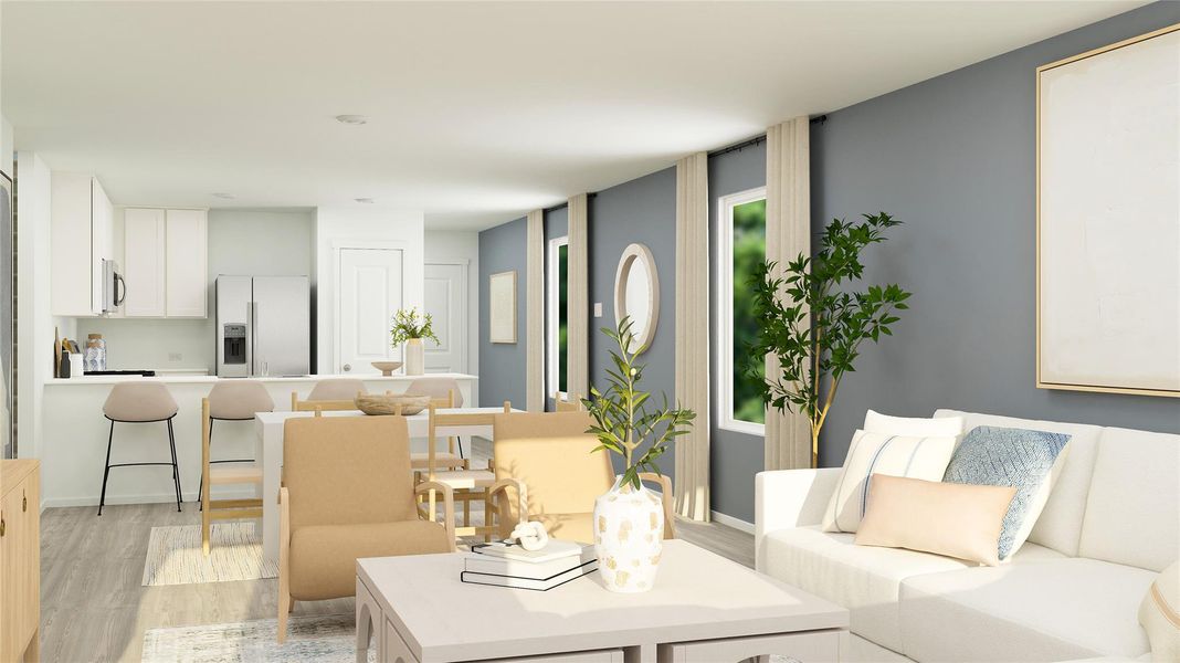 Furnished interior view inside a new home in Elm Creek, Elgin (Image 12).