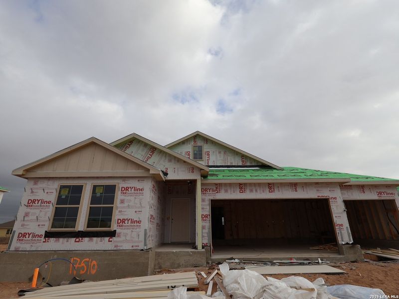 In-progress construction of a new home in Hickory Ridge, Elmendorf, TX (Image 25). In-progress construction of a new home in Hickory Ridge, Elmendorf, TX (Image 25).
