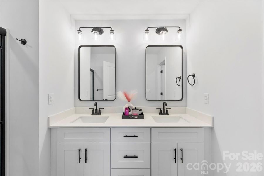 Furnished interior view inside a new home in Surrey Woods, Charlotte (Image 15).