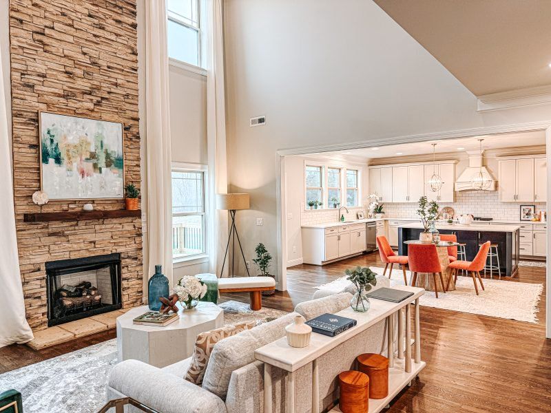 Representative furnished interior of a home built from the Lancaster by Keystone Homes NC in Preserve at Carriage Cove, Oak Ridge (Image 34). Representative furnished interior of a home built from the Lancaster by Keystone Homes NC in Preserve at Carriage Cove, Oak Ridge (Image 34).