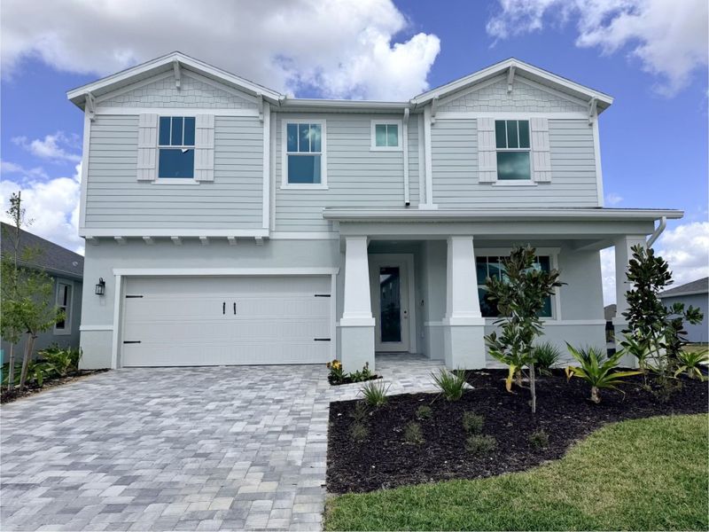 Representative exterior photo of a completed home built from the 50' - Juniper-FL by William Ryan Homes in Myers Estates, Seffner, FL (Image 22). Representative exterior photo of a completed home built from the 50' - Juniper-FL by William Ryan Homes in Myers Estates, Seffner, FL (Image 22).
