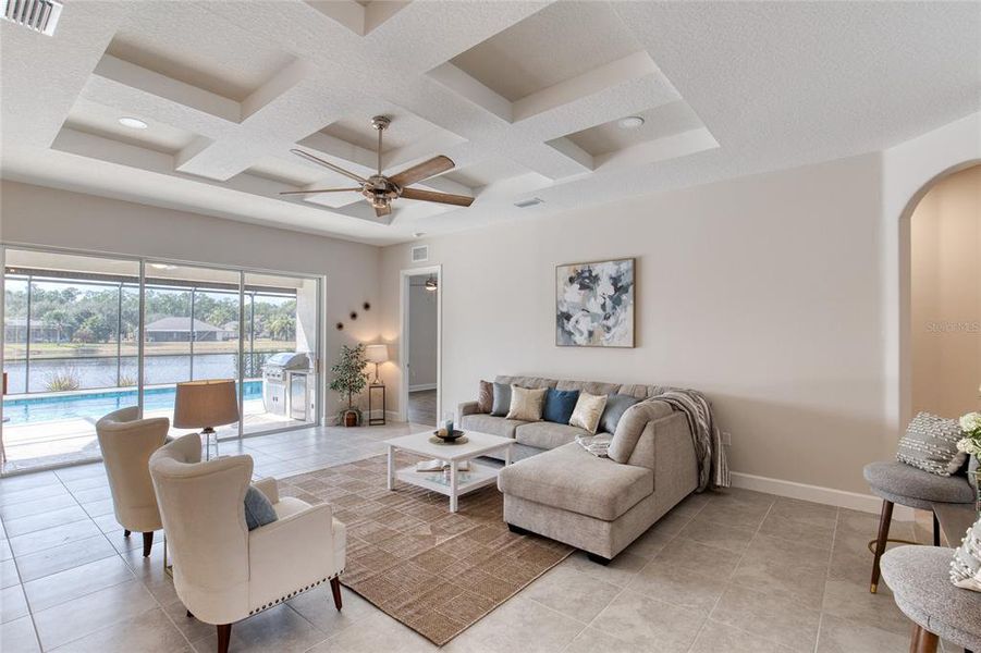 Furnished interior view inside a new home in , Ormond Beach (Image 45).