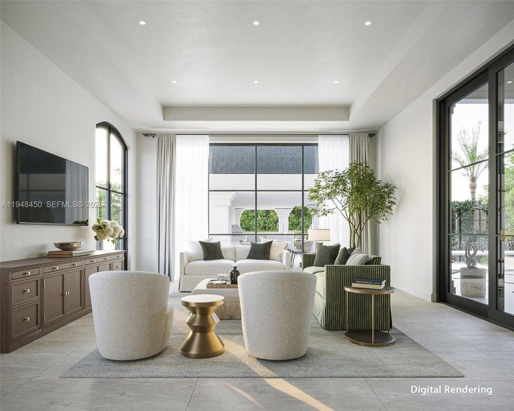 Family Room Rendering