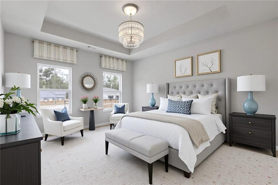 Furnished interior view inside a new home in , Powder Springs (Image 3). Furnished interior view inside a new home in , Powder Springs (Image 3).