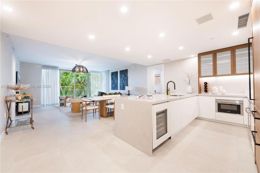 Furnished interior view inside a new home in , Miami (Image 41).