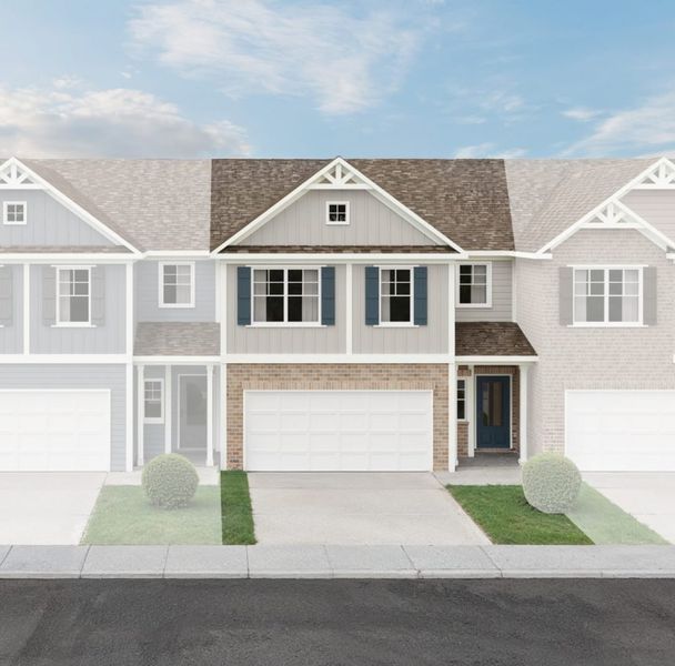 Representative exterior photo of a completed home built from the The Essex by Direct Residential Communities in Chastain Heights, Woodstock, GA (Image 7).