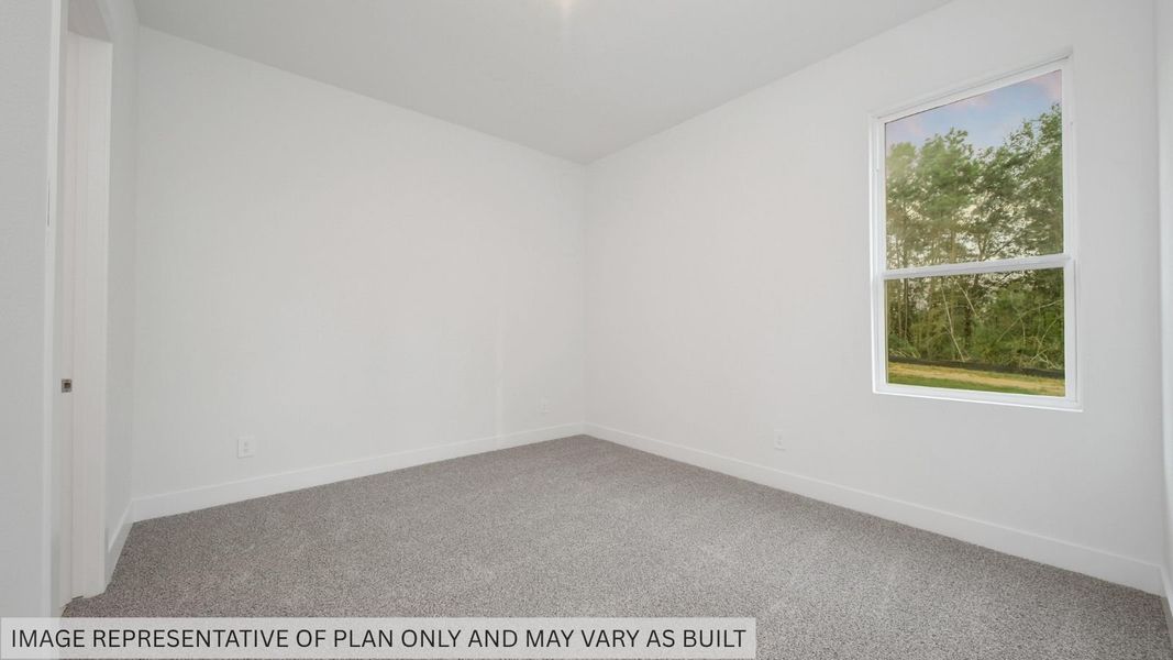 Representative unfurnished interior of a home built from the Portifino by D.R. Horton in Butlers Bend Estates, Pinehurst (Image 39).
