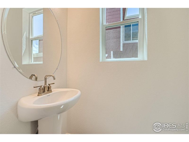 1/2 Bath on First Floor