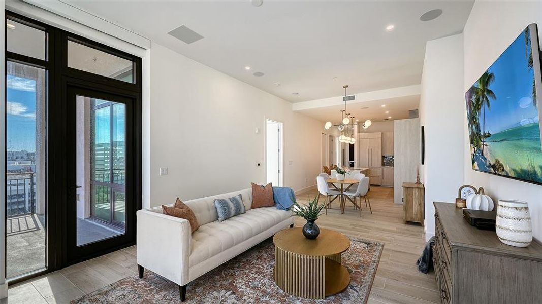 Furnished interior view inside a new home in , Sarasota (Image 13).