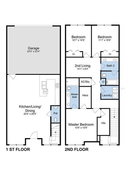 2D floor plan layout of this home in , Longwood, FL (Image 3).