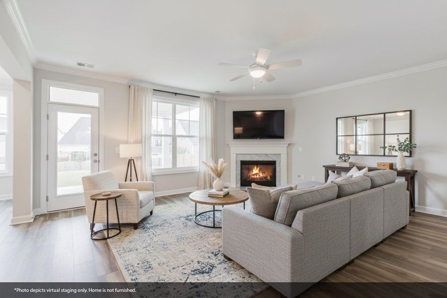 Furnished interior view inside a new home in Palmetto Shores, Chapin (Image 9).