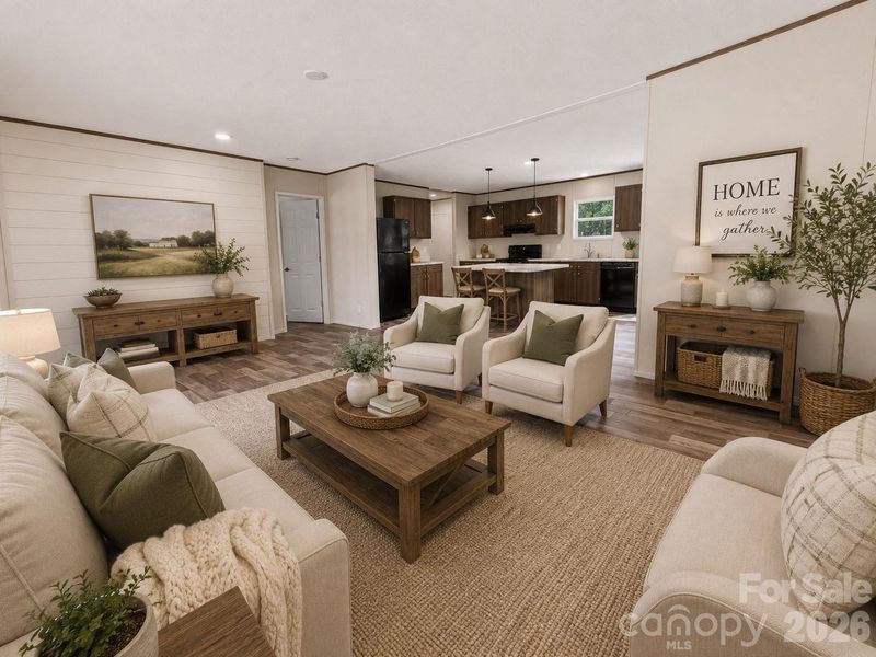 Furnished interior view inside a new home in , Mooresboro (Image 3).