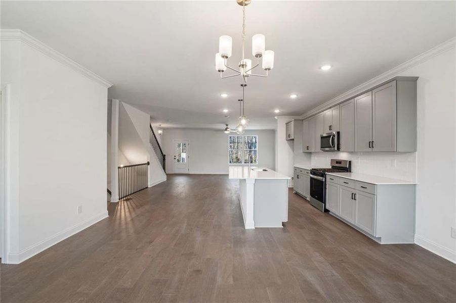 Spacious, unfurnished interior of a new home in , Sugar Hill (Image 23).