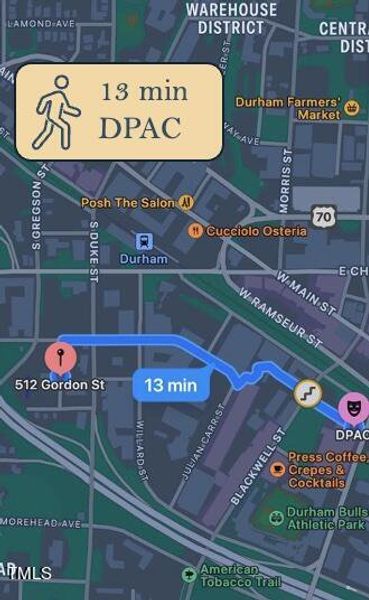 3 - 13 minute walk to DPAC Performing Ar