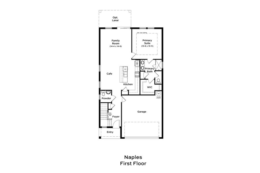 2D floor plan layout for the Naples by DRB Homes in Willowbrook North, Winter Haven, FL (Image 3). 2D floor plan layout for the Naples by DRB Homes in Willowbrook North, Winter Haven, FL (Image 3).