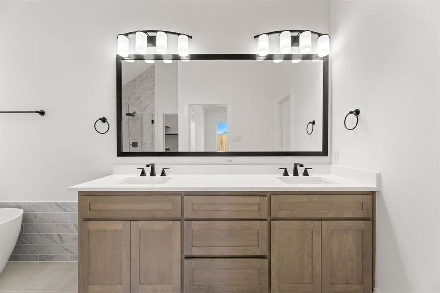 Furnished interior view inside a new home in Valencia on The Lake, Little Elm (Image 10).