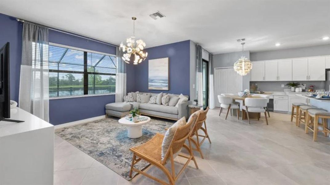 Furnished interior view inside a new home in , Venice (Image 24).