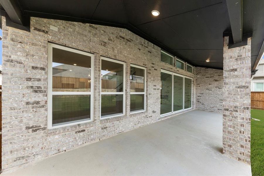 Exterior details and patio area of a home in Wellspring Estates, Celina (Image 23). Exterior details and patio area of a home in Wellspring Estates, Celina (Image 23).