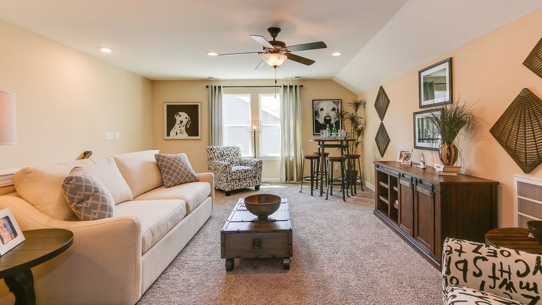 Representative furnished interior of a home built from the The Shorebreak by Chesapeake Homes in Bridgewater - Shorehaven Village, Little River (Image 25).
