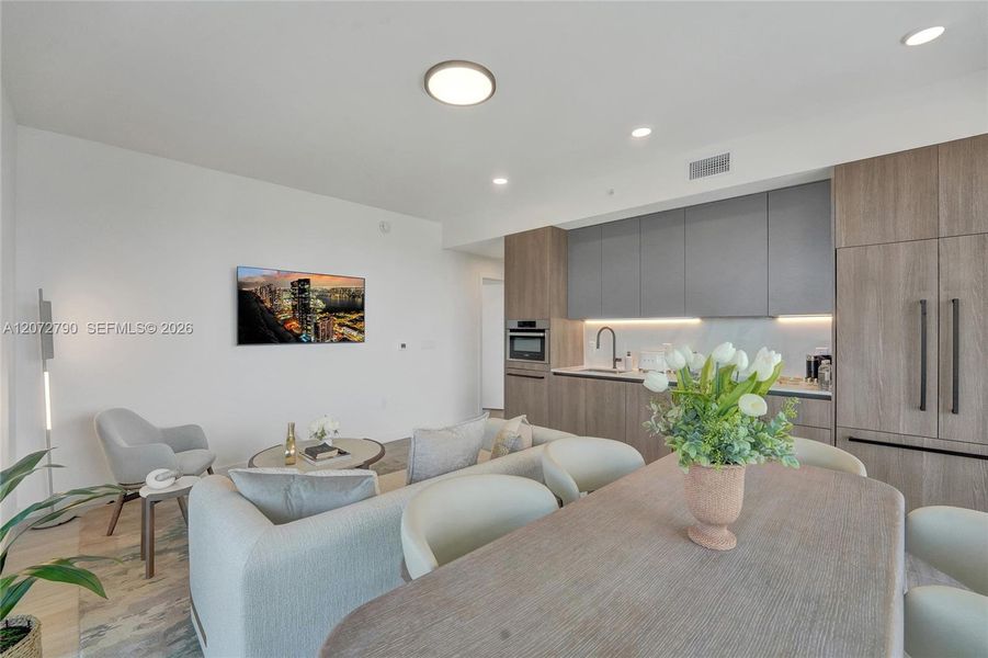 Furnished interior view inside a new home in , Miami Beach (Image 13).