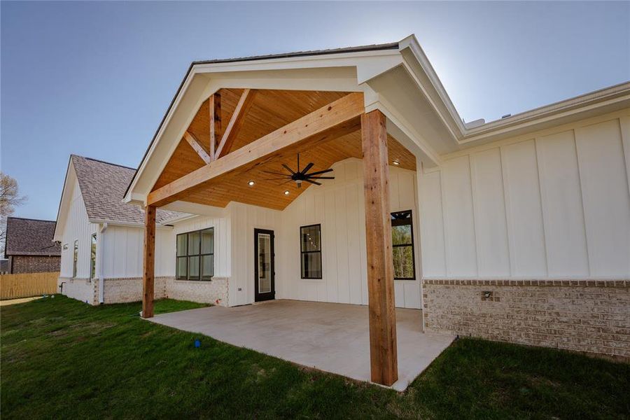 Exterior details and patio area of a home in , Tyler (Image 15).