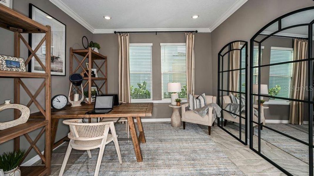 Furnished interior view inside a new home in Indigo Creek, Apollo Beach (Image 19).