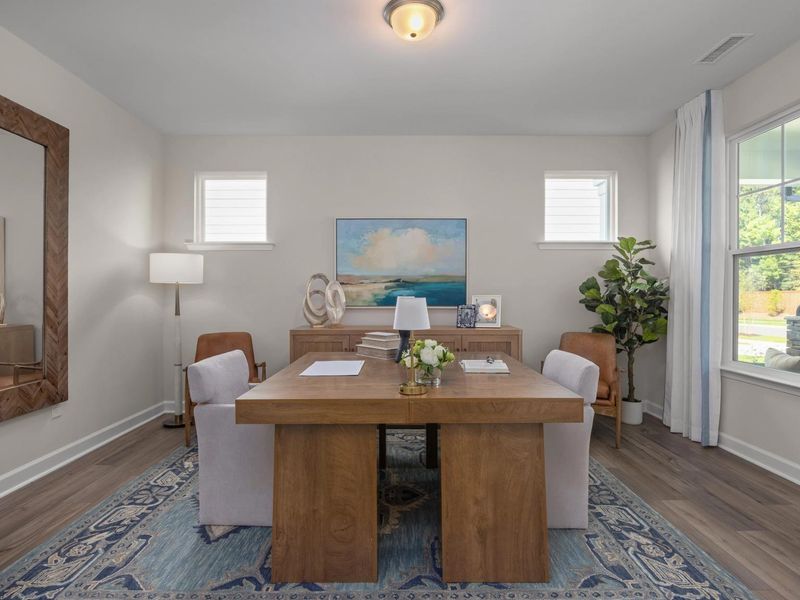 Representative furnished interior of a home built from the The Hickory A II by Davidson Homes LLC in Windgate, Mooresville (Image 8).