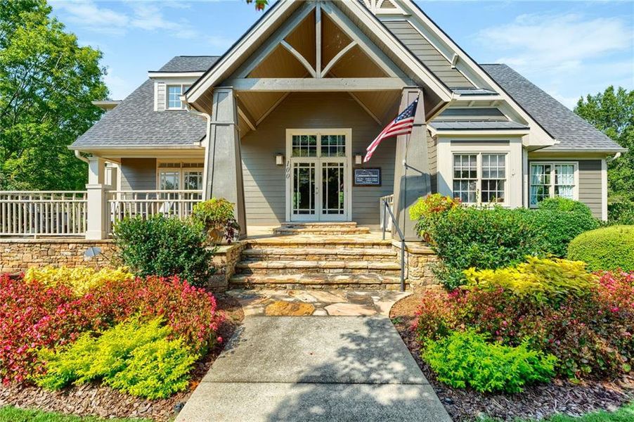 Exterior details and patio area of a home in Crescent Pointe at Great Sky, Canton (Image 32).