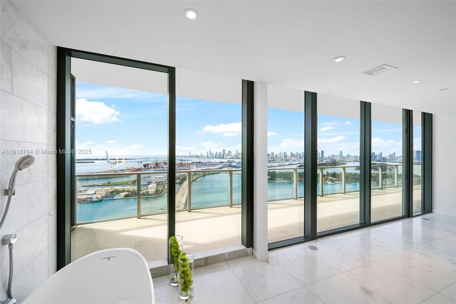 Furnished interior view inside a new home in Five Park, Miami Beach (Image 17). Furnished interior view inside a new home in Five Park, Miami Beach (Image 17).