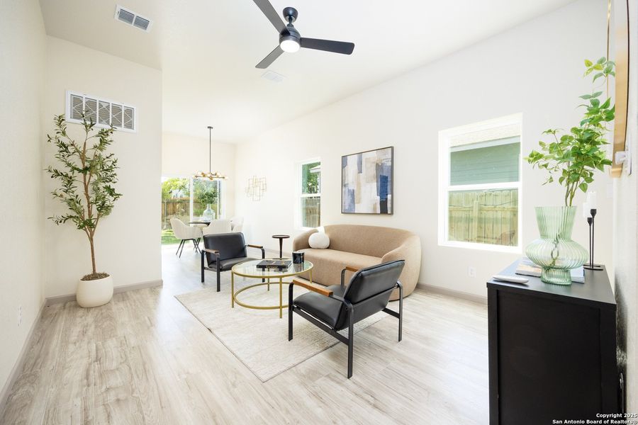 Furnished interior view inside a new home in , San Antonio (Image 21). Furnished interior view inside a new home in , San Antonio (Image 21).
