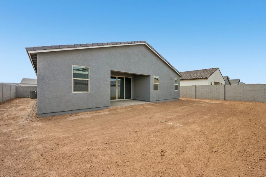 Back exterior elevation