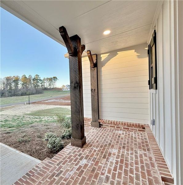 Exterior details and patio area of a home in , Rydal (Image 3).