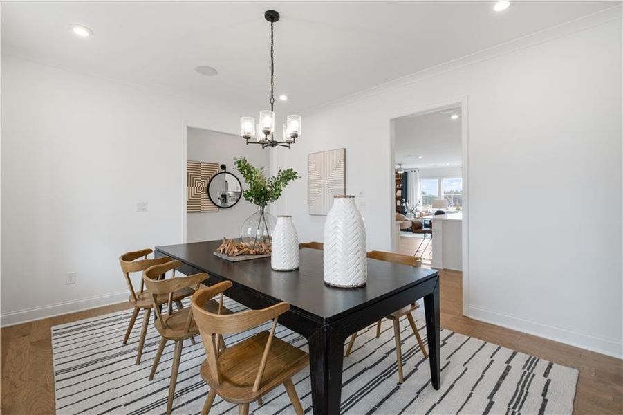 Furnished interior view inside a new home in Briar Creek, Atlanta (Image 12).