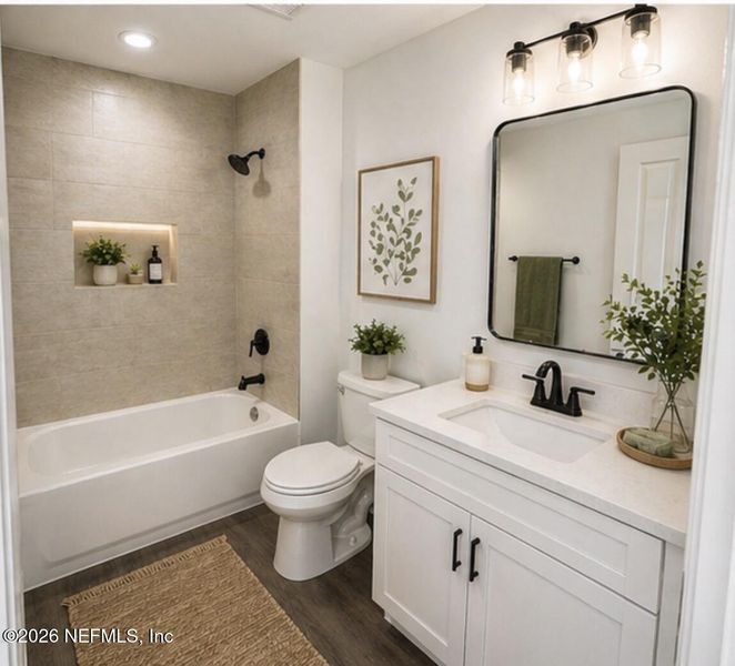 Furnished interior view inside a new home in , Jacksonville (Image 4).