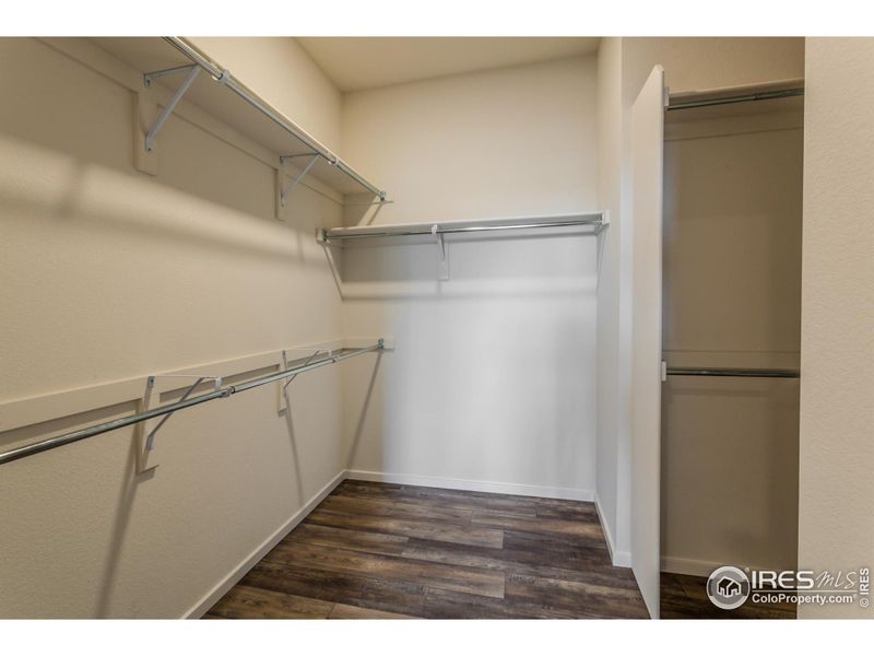 EXAMPLE PHOTO: MASTER BEDROOM WALK IN CLOSET