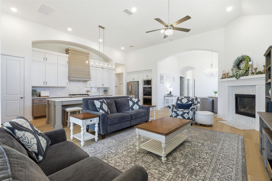 Furnished interior view inside a new home in Elyson, Katy (Image 10).