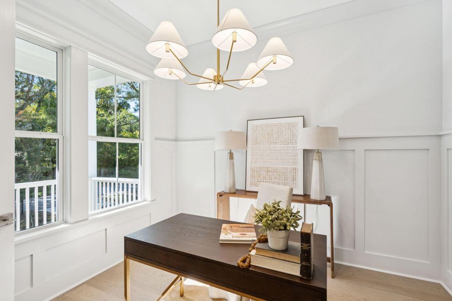 Furnished interior view inside a new home in , Johns Island (Image 42).