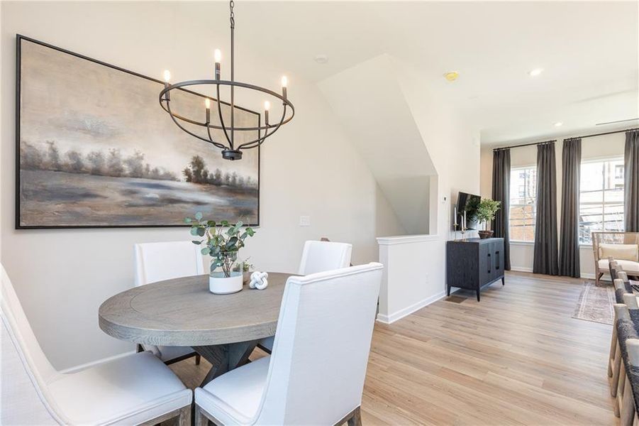 Furnished interior view inside a new home in , Atlanta (Image 7).