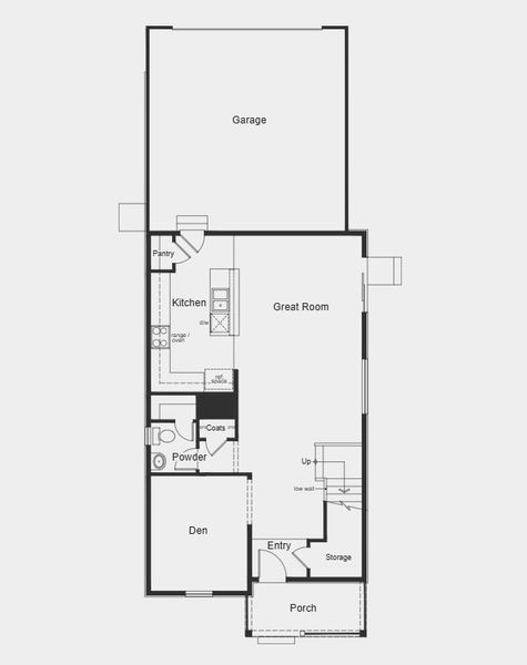 2D floor plan layout for the Plan 2138 Modeled by KB Home in Windler Wildflower, Aurora, CO (Image 9).