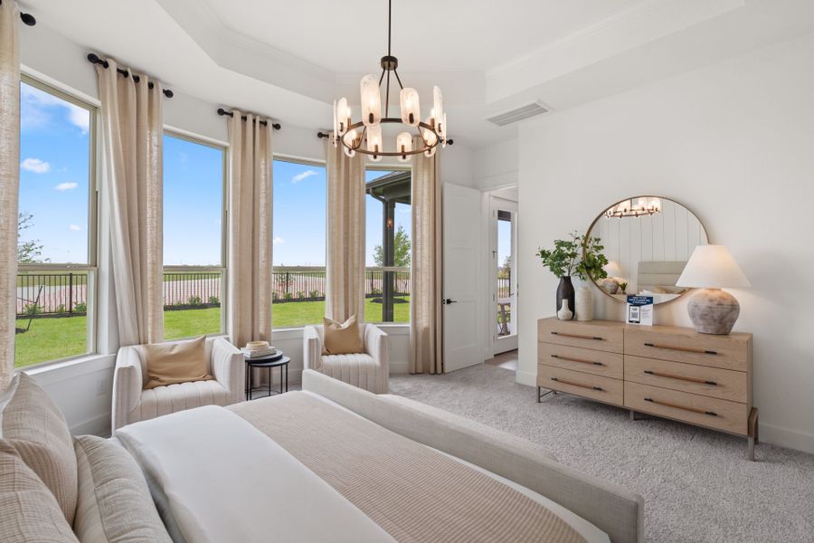 Furnished interior view inside a new home in Whitewing Trails, Princeton (Image 12).