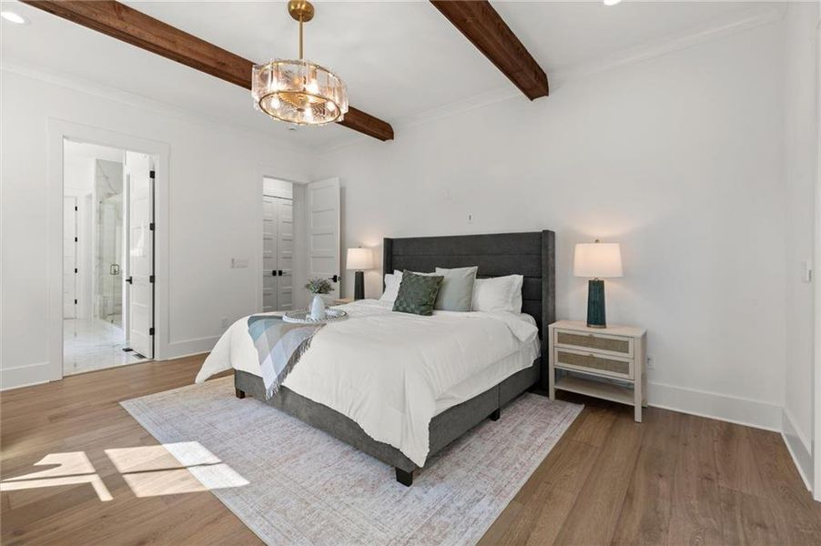 Furnished interior view inside a new home in , Canton (Image 54).